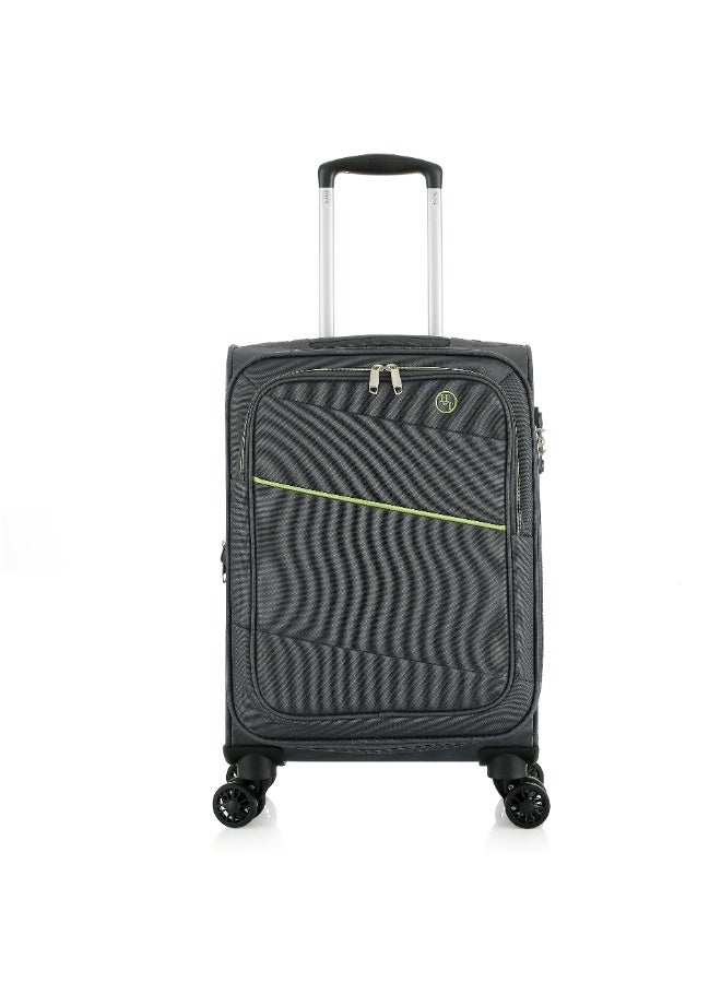 H.T 3-Piece Luggage Set | Soft Shell Travel Bag Suitcases | Lightweight Expandable Trolley Luggage Bag Set (33 Liters, Lightweight Travel Suitcase) (Carry-On/Cabin Small 20"-Inch)